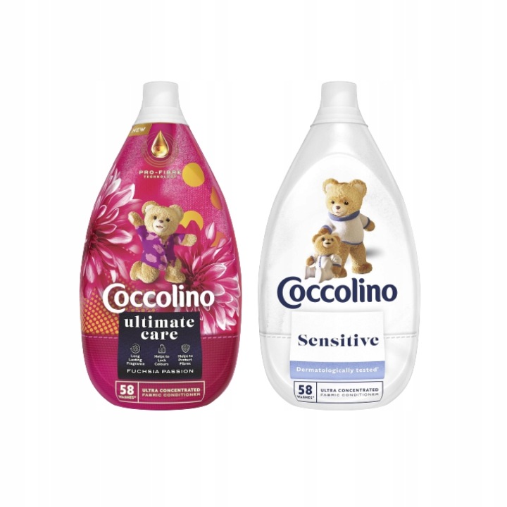 3 шт. рідина для полоскання одягу тканин COCCOLINO ULTIMATE CARE фуксія 3 шт. 870 мл — фото 15