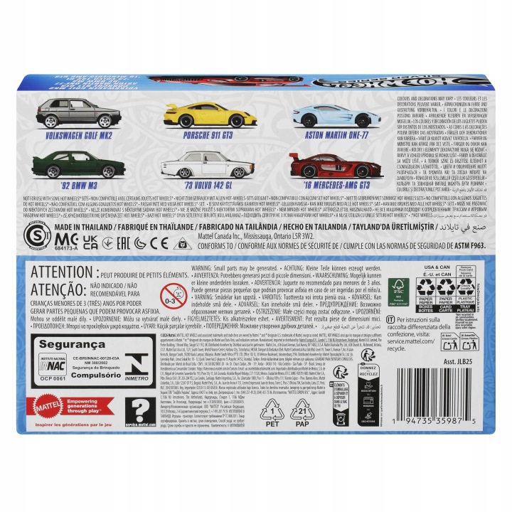 HOT WHEELS Набір 6 Машинок Silver Series Euro Style — фото 3
