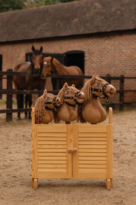 Hobby Horse Маленький кінь на палиці Преміум темно-коричневий темно-гнідий A5 — фото 9