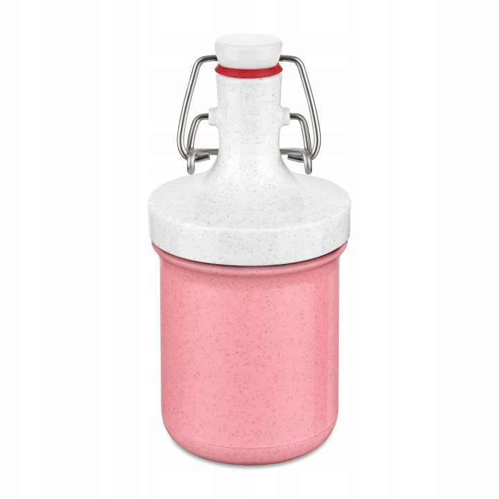 Mini Růžová Láhev Na Vodu Plopp Pro Dítě Vzduchotěsná Zátka 200 Ml Koziol