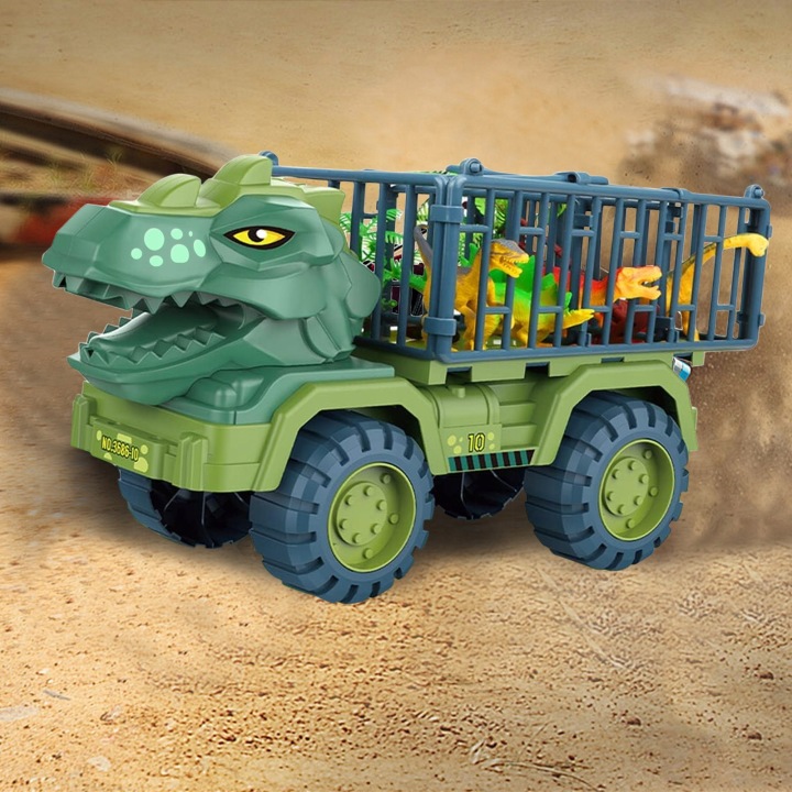 Велика вантажівка іграшка автомобіль динозавра T-REX динозаври TRANSPORTER 3 -10 років дітей — фото 6