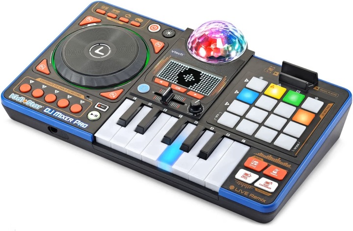 VTECH Kidi Star DJ Міксер Pro Консоль DJ Міксер чорна (Англійська Версія) — фото 4