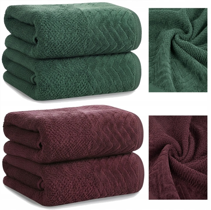 Sada koupelnových ručníků 4ks 500gsm 2x50x90 2x70x140 Vánoční