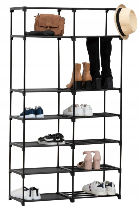 MODUŁOWY REGAŁ SZAFKA NA BUTY OBUWIE REGULOWANA 32 PARY BUTÓW CZARNA LOFT Marka 5five Simply Smart