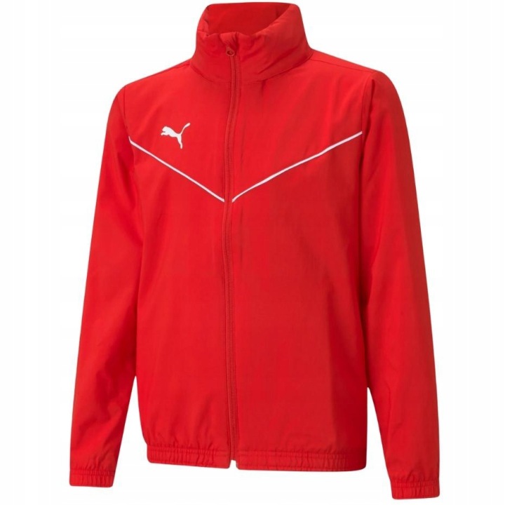Дитяча куртка спортивна Puma teamRISE All Weather червона — фото 7