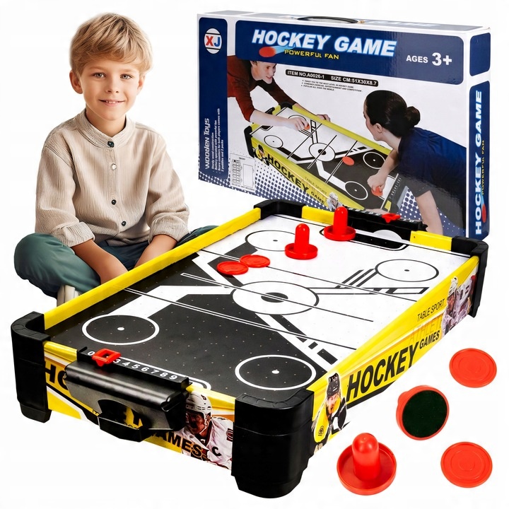 CYMBERGAJ GAME TABLE WITH AIR FLOW SYSTEM BATTERY OPERATED HOCKEY FOR KIDS GAME
