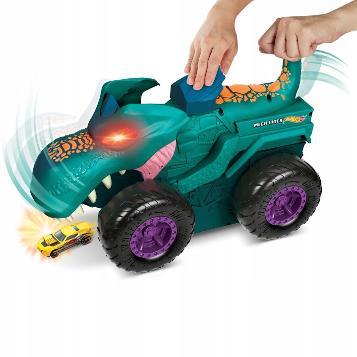 Hot Wheels Monster Trucks Пожирач машинок Мега Wrex GYL13 — фото 10