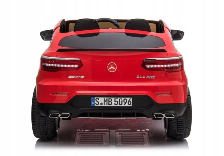Авто на акумуляторі Mercedes GLC 63S Двомісний LED MP3 Червоний Лакований — фото 2