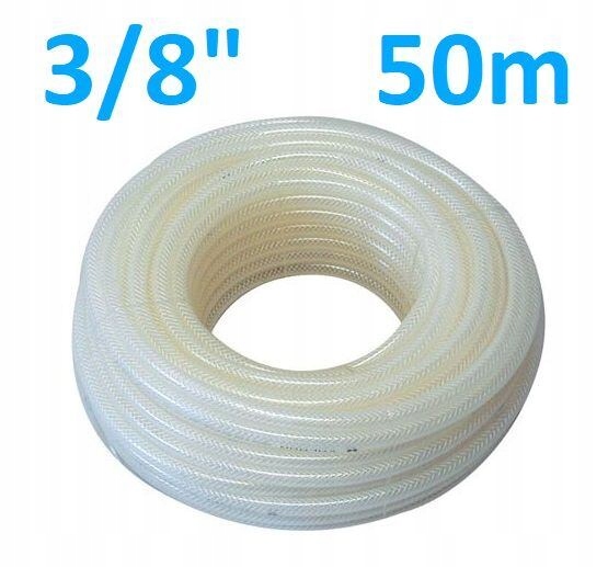 Valmon hadice 1123 3/8" (10/14,5mm) opletená čírá, balení 50m