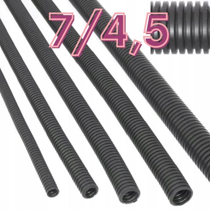 Husí Krk Automobilový Chránič Kabelů 7/4,5 mm PROF.1 m