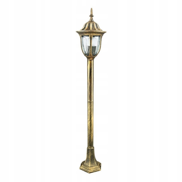 Retro stojící zahradní lampa Florencie 100 cm E27 IP43 patina Goldlux