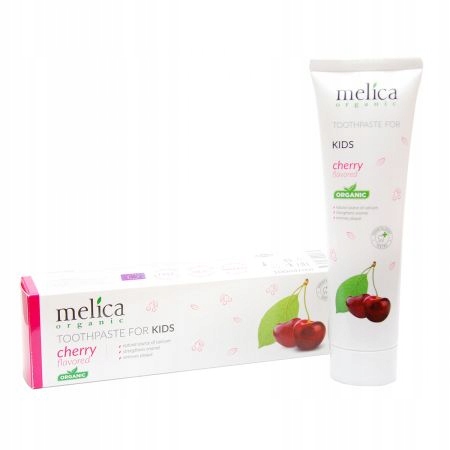 Melica Organic Зубна паста для дітей без Фтору Вишня 100 мл — фото 2