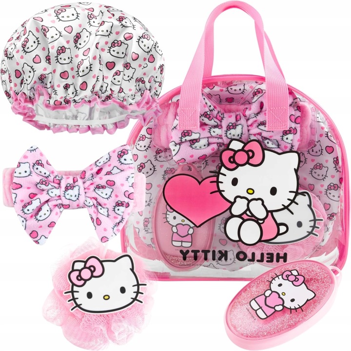 Набір Hello Kitty: Приладдя Туалетне і Аксесуари Душові (Рожевий)
