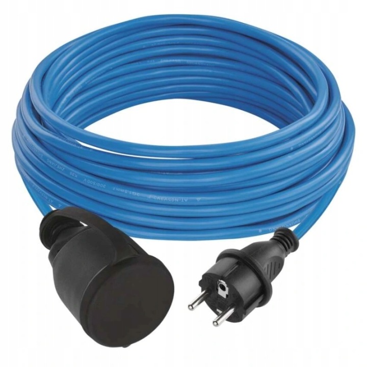 Počasí odolný prodlužovací kabel 10 m 1 zásuvka modrý Pvc 230…