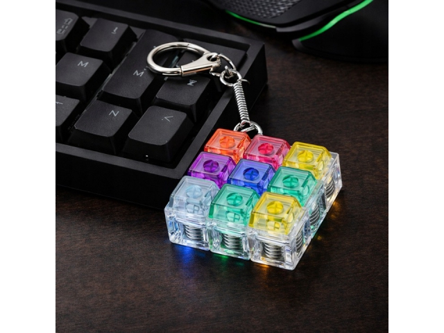 Клавіатура LED Брелок Антистрес Клікер Фіджет Switch Rgb Клікер — фото 3