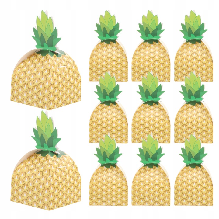 KORZEC ананас FAVOR BOXES 20 шість TROPICAL WEDDING вечірка — фото 6