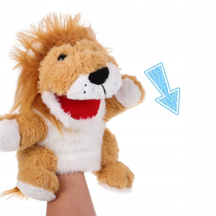 Акула тварина PLUSH LION PUPPET для історії і розвитку — фото 8