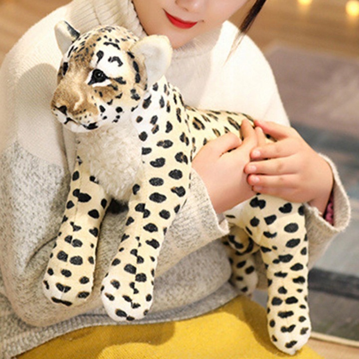 Гарненька плюшева іграшка-тварини, набивний плюшевий леопард 39 см — фото 2