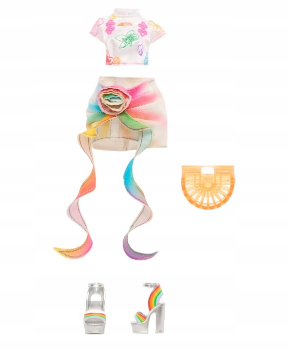 Лялька модна для дітей RAINBOW HIGH STYLE ICONS AMAYA RAINE аксесуари +4 — фото 5