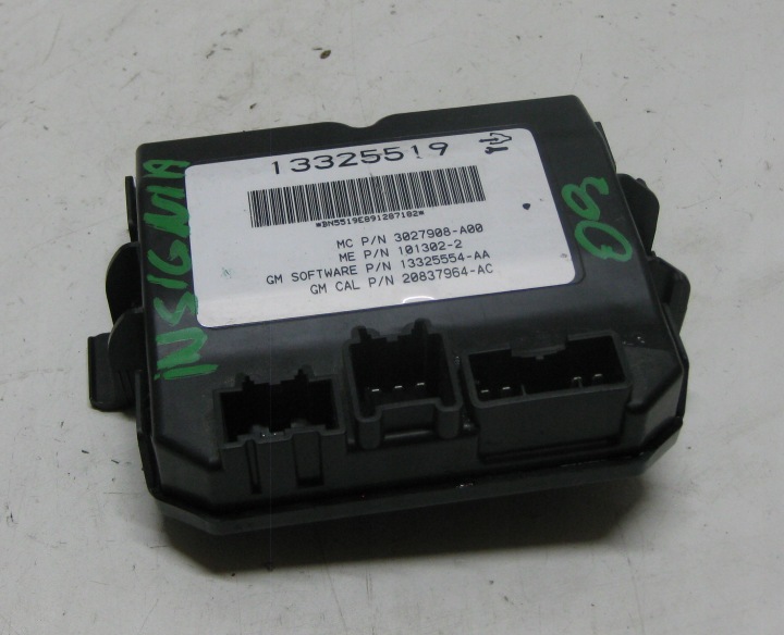 OPEL INSIGNIA 09R control unit module bonnet boot HAKA 13325519