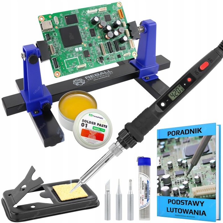 Přesná Páječka 80W Montážní Držák Třetí Ruka ZD-11E Set 10v1
