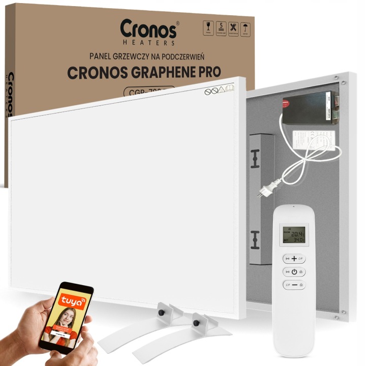 Infračervený Ohřívač Grafen Termostat WiFi 700W