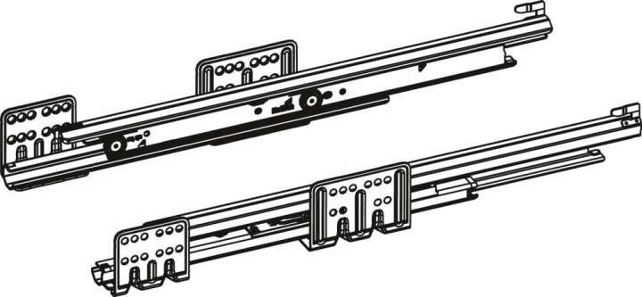 Podlahové vedení zásuvky Actro 9240936, 500 mm, ocel Hettich