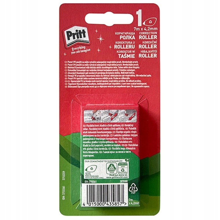 Коректор Стрічка Pritt Roller Міні Flex 4,2mmx7m — фото 5