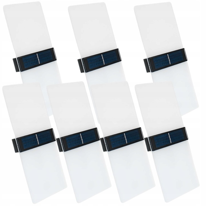7 x Solární zahradní lampa Terasová Led Akryl IP65 Hora Dolní senzor