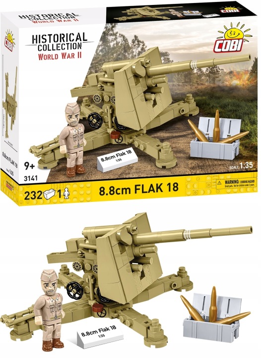 Конструктор COBI 3141 Гармата зенітна 8.8 см Flak 18 (DAK) 232 ел. — фото 12