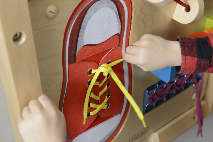 MASTERKIDZ Дошка Розвивальна - Спритність Мануальна Шнурування Монтессорі — фото 2