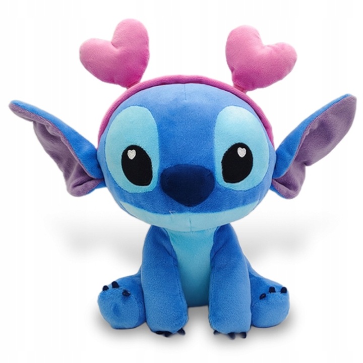 1 шт. Disney М'яка іграшка Stitch Плюшевий З Пов'язкою У сердечка М'яка іграшка 25 см