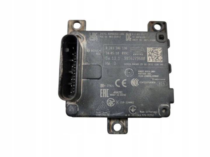 RADAR sensore MARTWEGO POLA PEUGEOT 3008 III 5008 III GRANDLAND 9856279680
