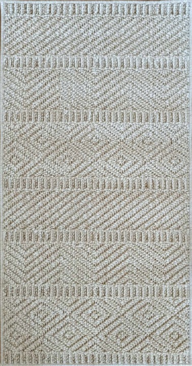 Koberec provázkový 200 x 290 cm, smyčkový, béžovo krémový koberec ve stylu boho