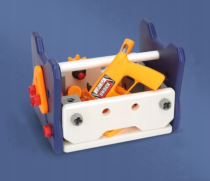 SET TOOL BOX FOR CHILDREN WORKSHOP 2IN1 TABLE SCREWDRIVER Batteries 2 x AA