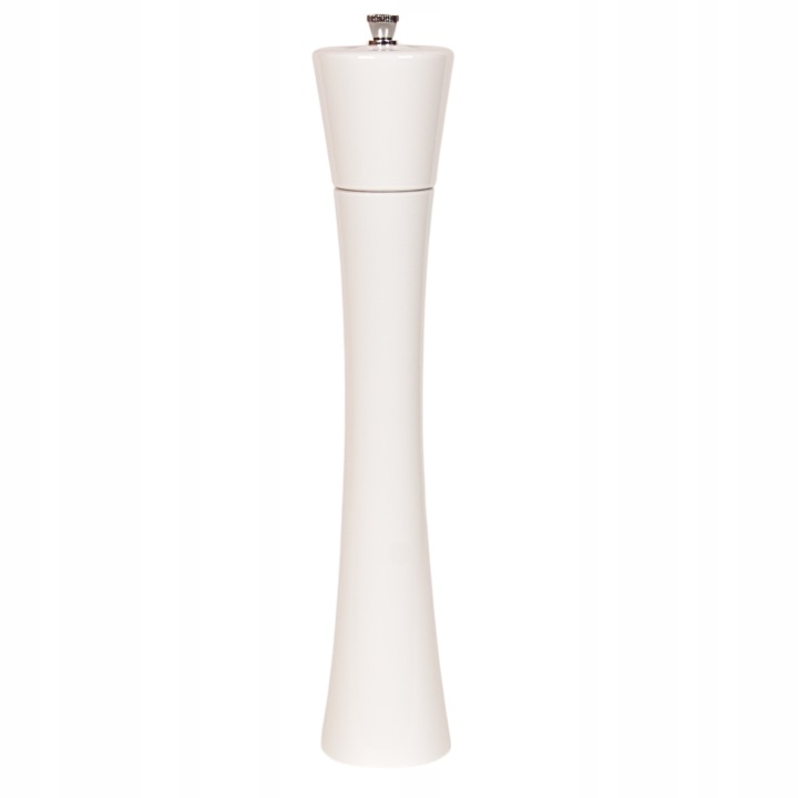 Ruční Mlýnek Na Sůl A Pepř Klasický, 32 CM, Lakovaný, Bílý