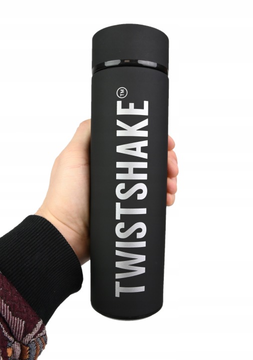 TWISTSHAKE - Термопляшка 420 мл, чорна — фото 8