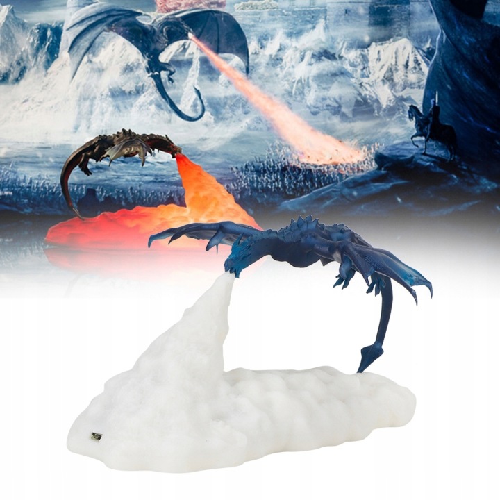 Друк 3D Fire Dragon Shaped Light Нічник — фото 2