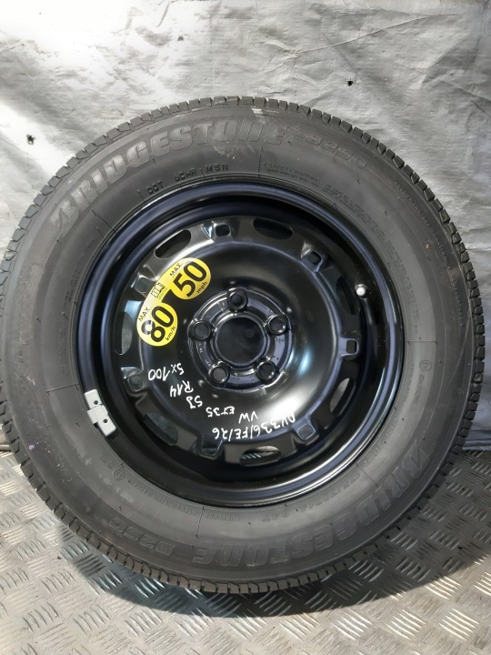 CUSCINETTO TENDICINGHIA Ruota di scorta VW 5J ET35 5x100 6Q0601027AC 175/70 R14 84T