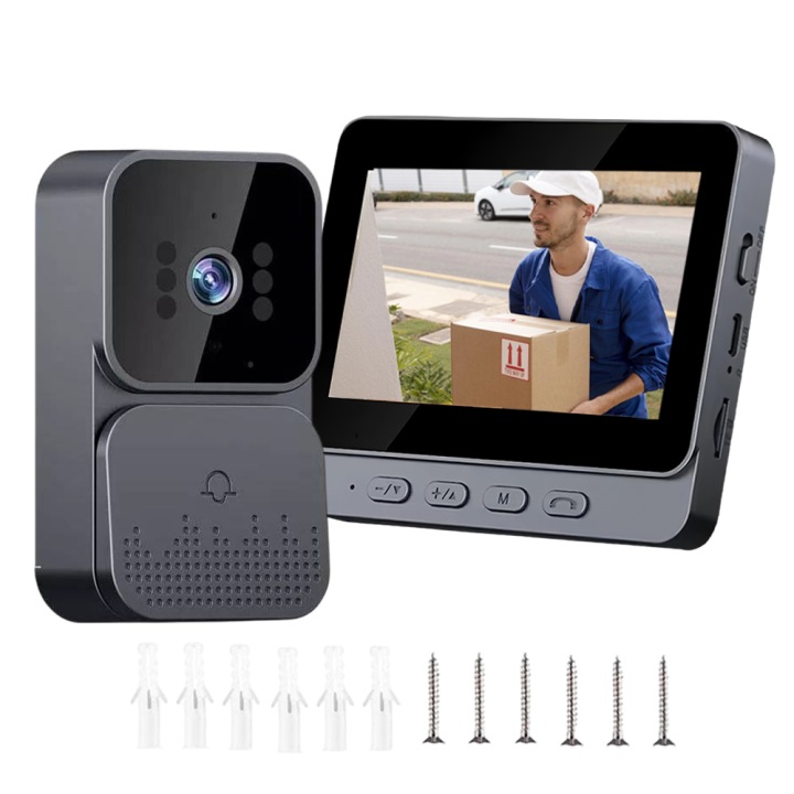 Smart Videodomofon Video Domofon 4,3'' Noční Monitor