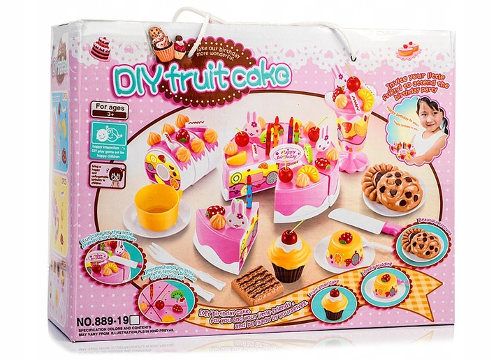 BIRTHDAY CAKE CUTTING SET FOR CHILDREN CANDLES + ACCESSORIES 75 EL Kid's age 3+ years