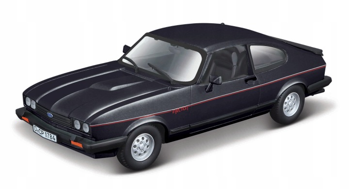 Ford capri 1600 gt чорний 1:24 bburago