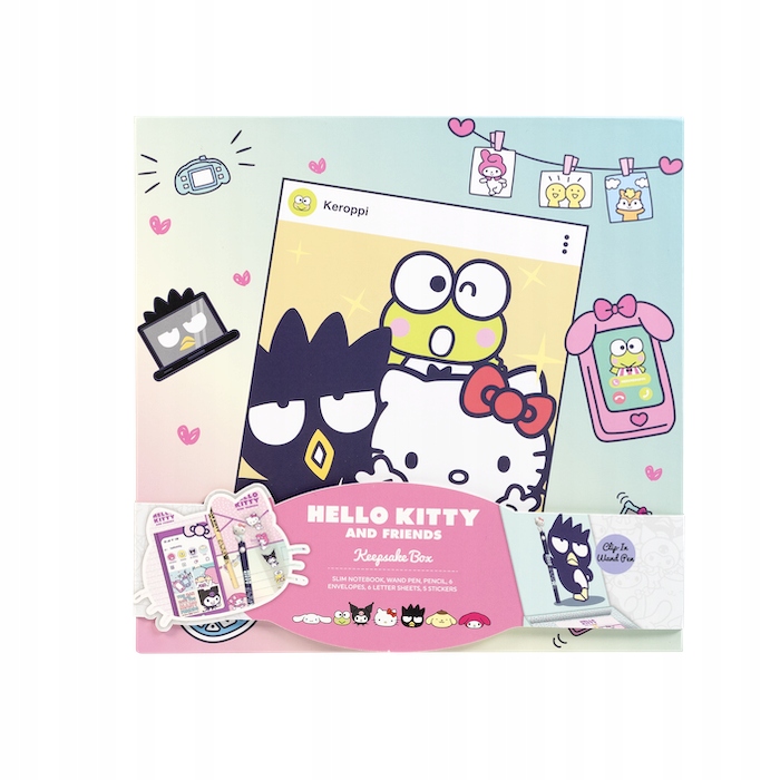 Набір Блокнот ручка Олівець наклейки Hello Kitty На Подарунок — фото 2
