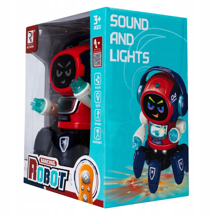 INTERACTIVE ROBOT REMOTE CONTROLLED ON REMOTE CONTROL RC DANCES SINGING LED BALL Material plastic
