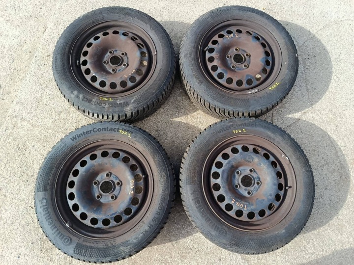 felgen stahl 16" Volkswagen Touran III reifen winter- 205/60 CONTINENTAL