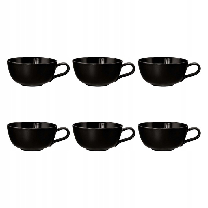 Seltmann Liberty Velvet Black Sada 6 šálků na čaj 280 ml