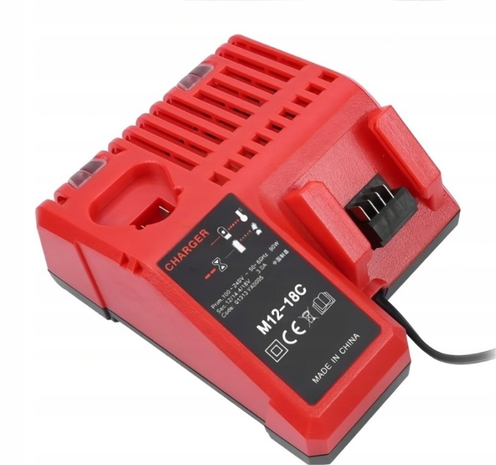 Náhradní nabíječka Milwaukee M12-18FC Pro Nabíječku M12 M18 Akumulátory