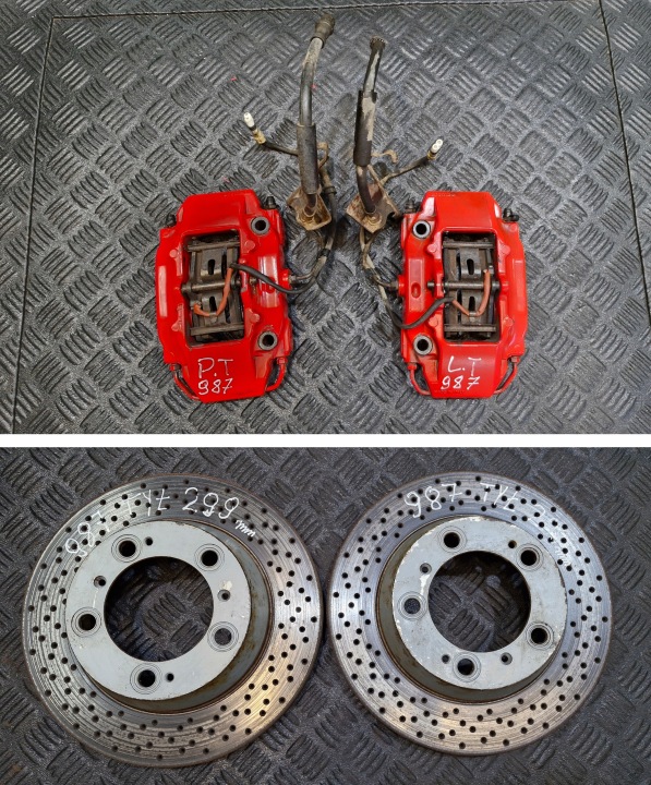 čeljust stražnji dio lijevi + desni BREMBO + kočioni disk 299MM PORSCHE BOXSTER CAYMAN S 987