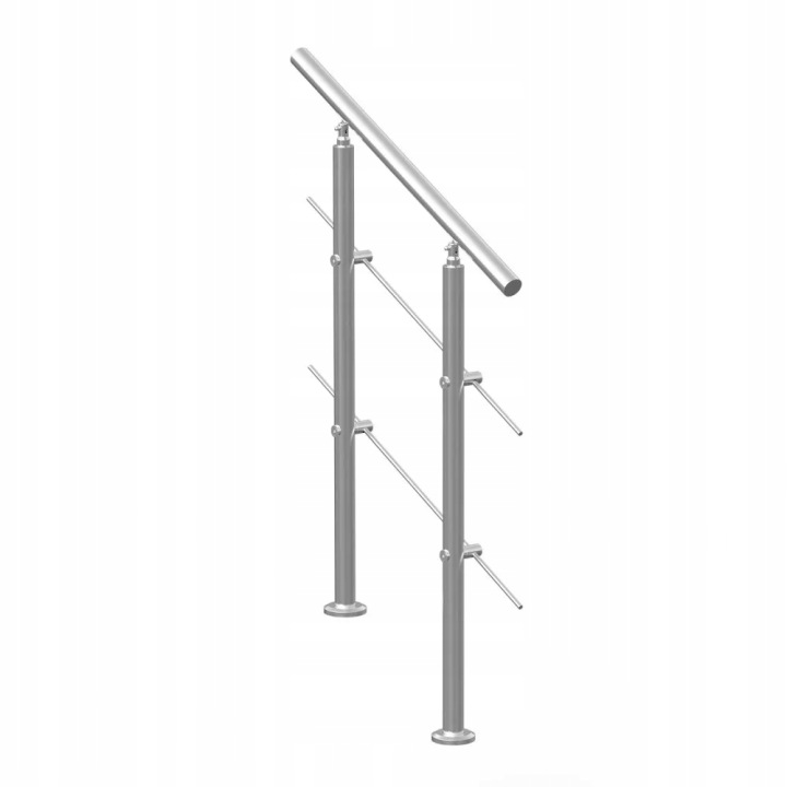 Schodišťové zábradlí 80 cm, 2 ocelové příčky pro schody, terasa, zahrada