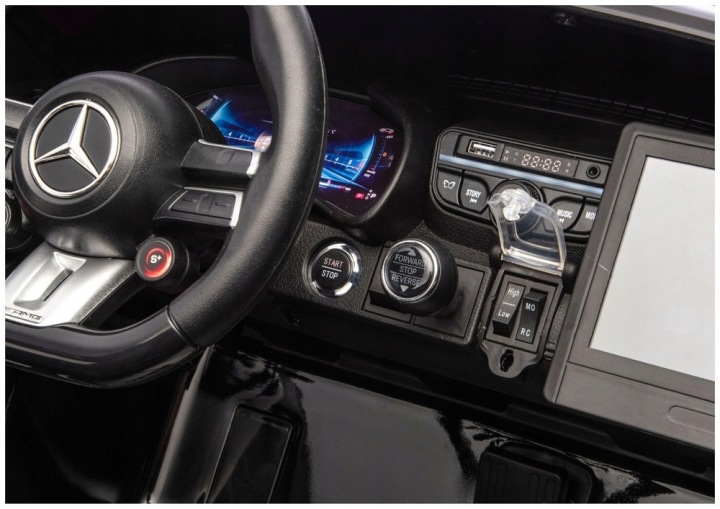 Авто на акумуляторі Mercedes GT63 AMG DK-GT63 24 В LCD Чорний Лакований — фото 12